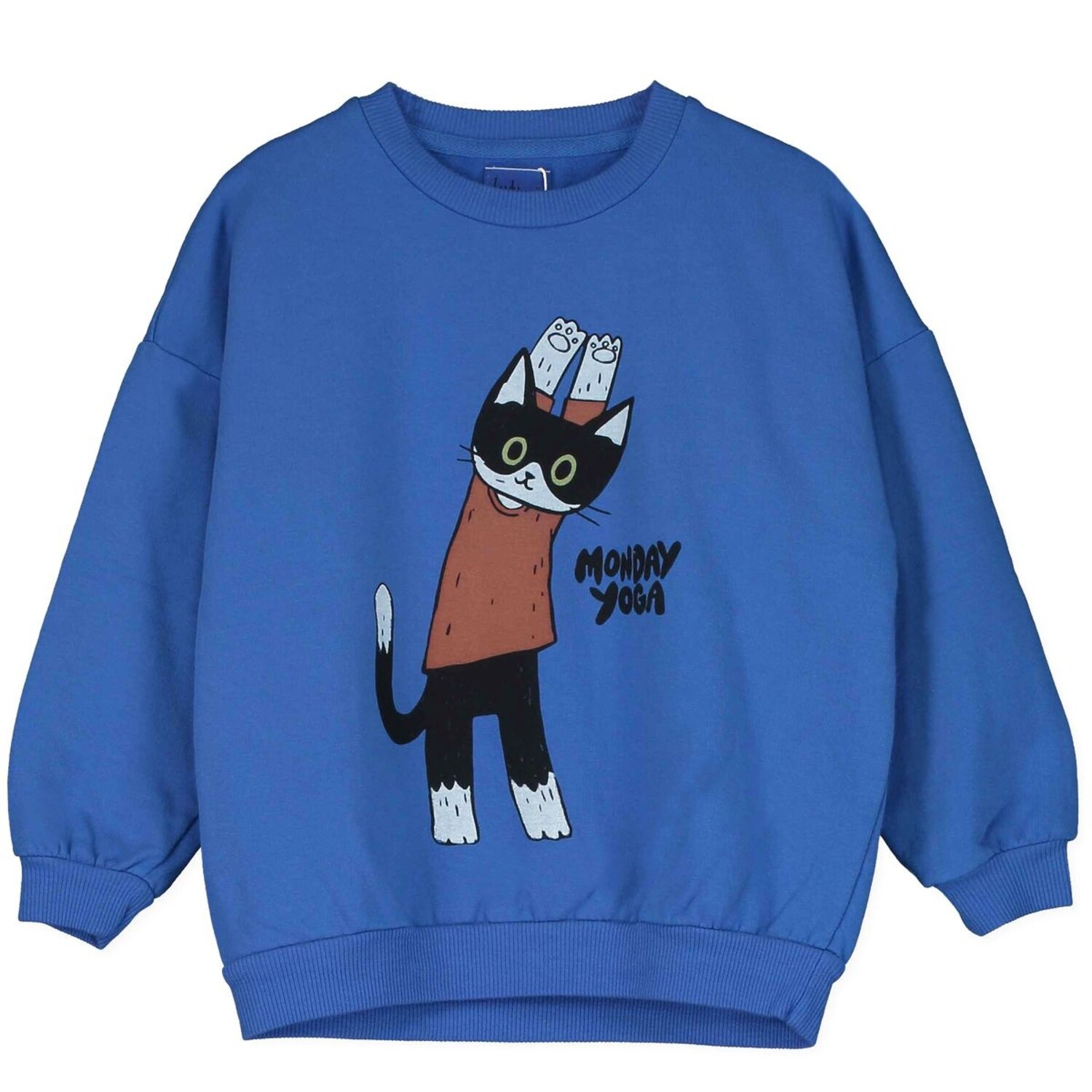 Lötiekids | Yogi Cat Sweatshirt | Blue