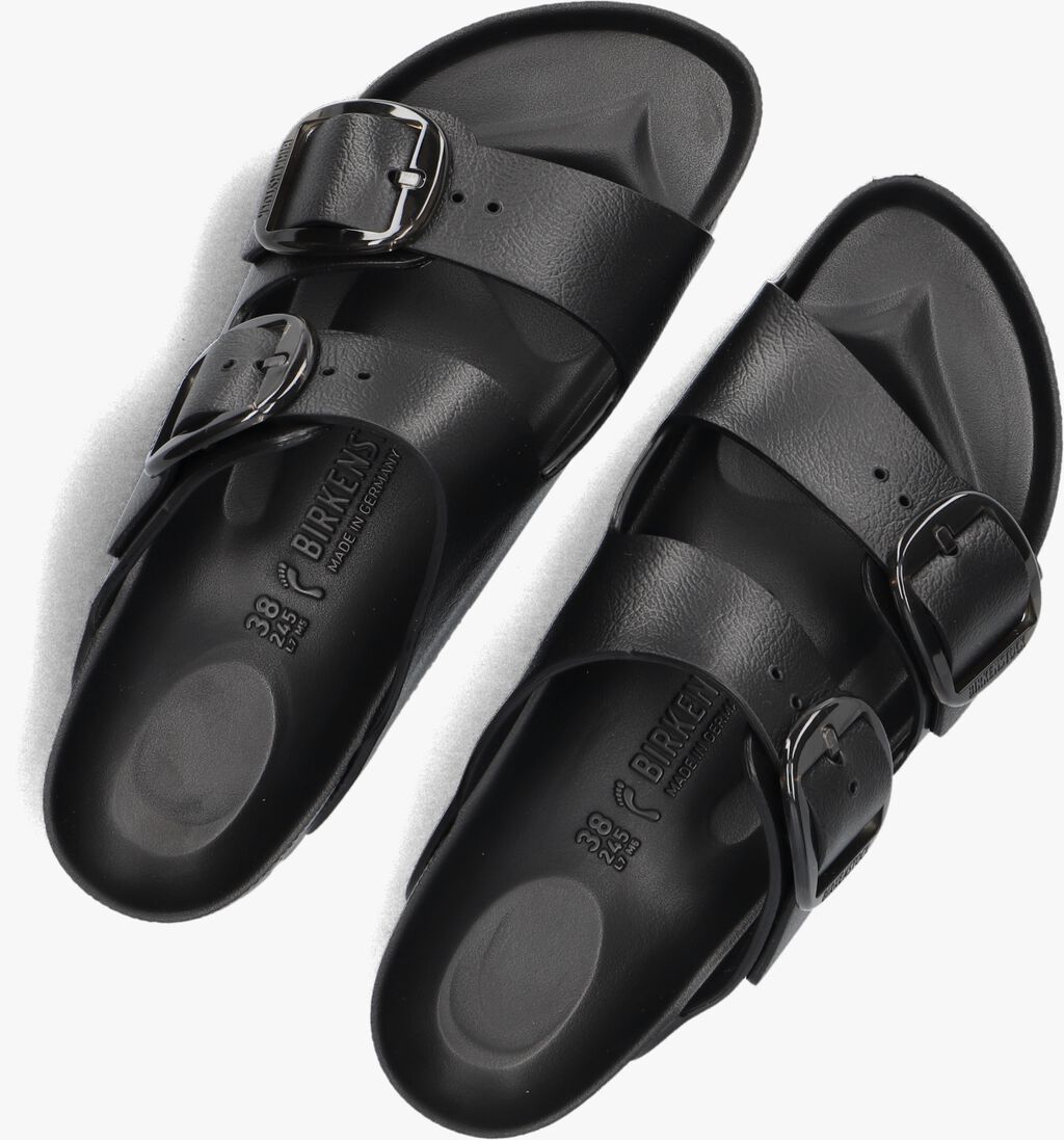 zwarte birkenstock teenslippers arizona big buckle eva eva