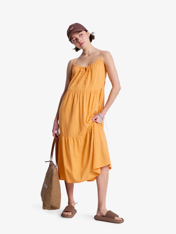 Down The Line Robe trapèze Orange Femme