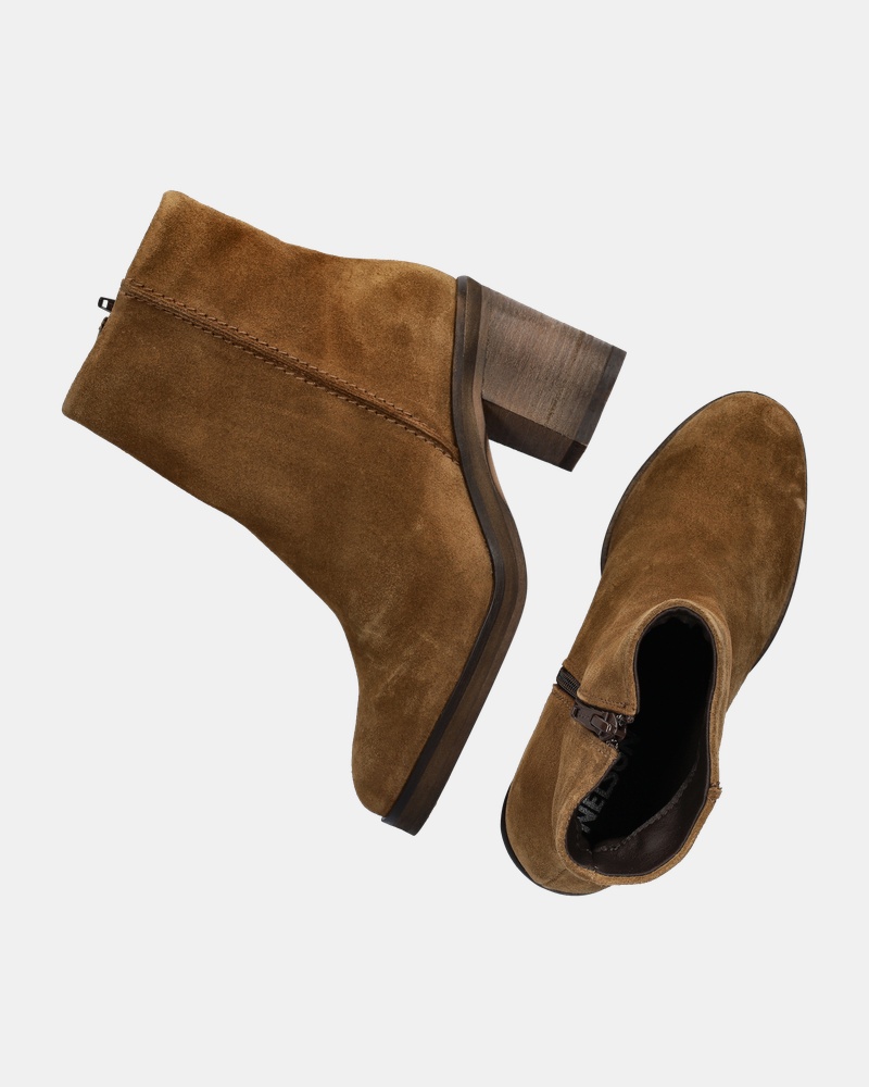 Nelson Rits- & gesloten boots  - cognac