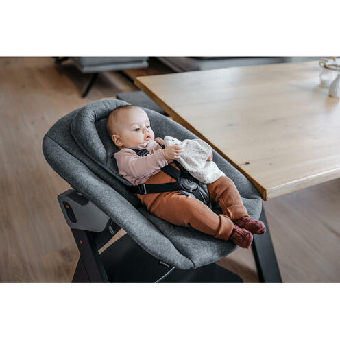 Chaise haute Alpha Newborn Set plus - Gris foncé - HAUCK