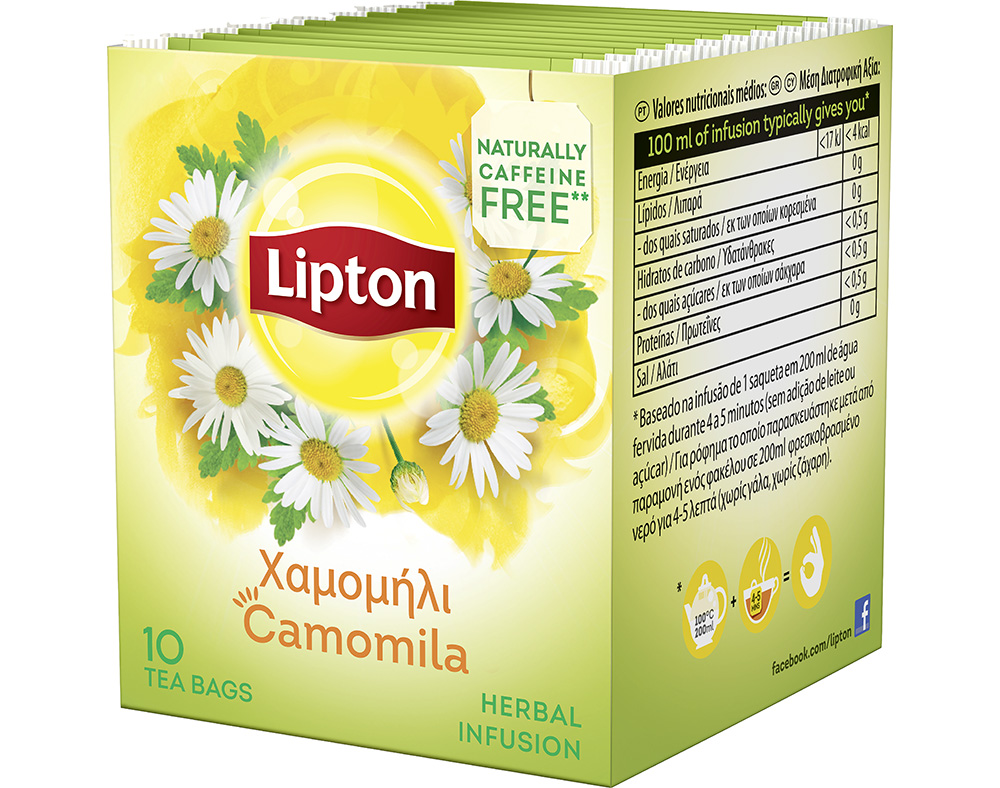 INFUSÃO LIPTON CAMOMILA 10 SAQUETAS