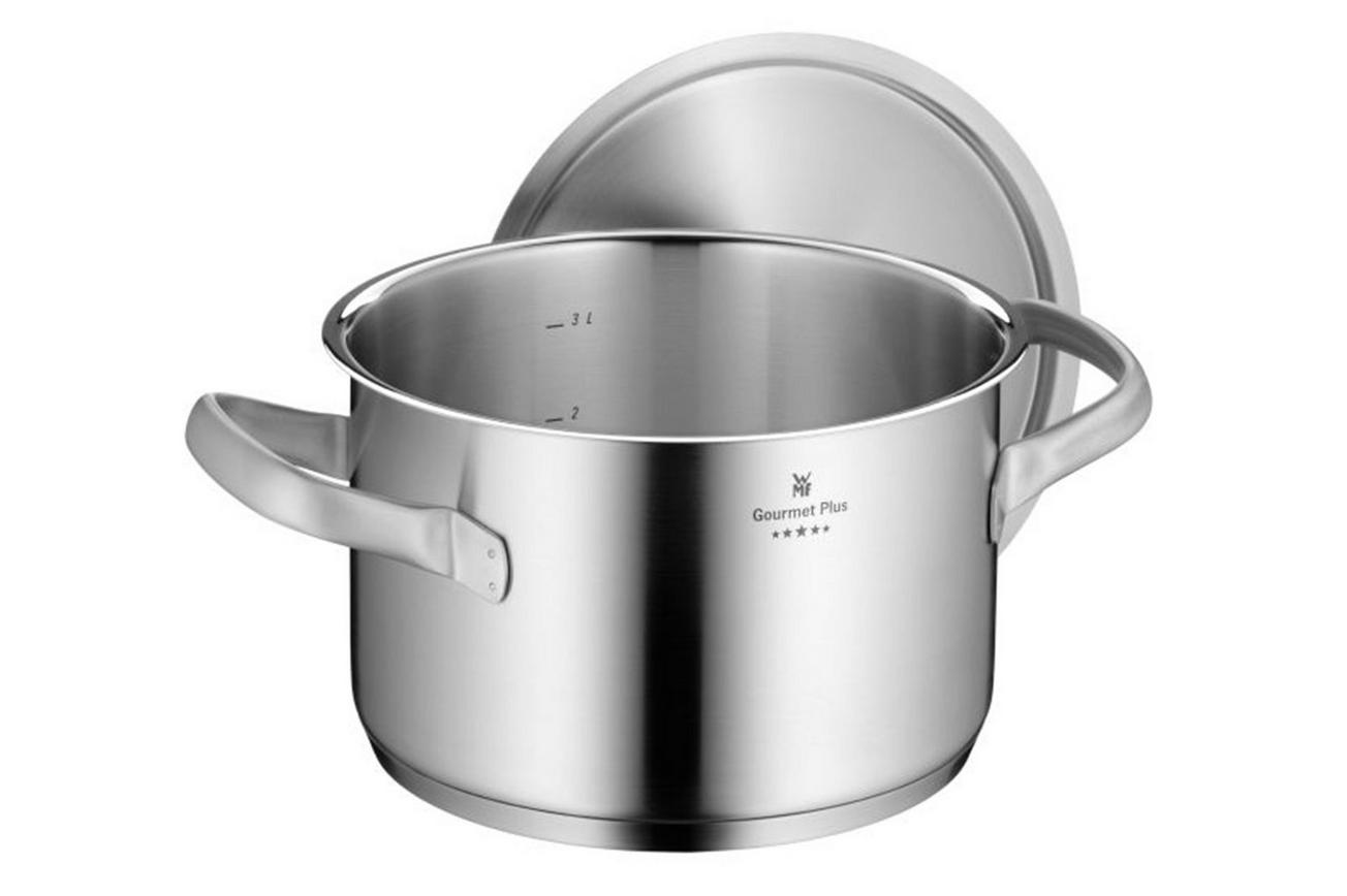 WMF Gourmet Plus 724246030 hoge kookpan 24cm met deksel