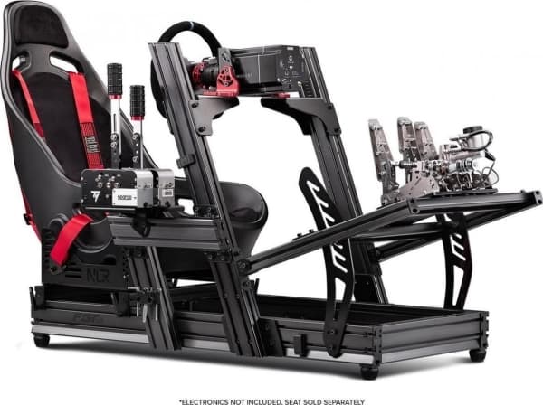 Next Level Racing - F-GT Elite Formula & GT Aluminium Profile Simulator Cockpit- Side And Front Mount Edition (396039)