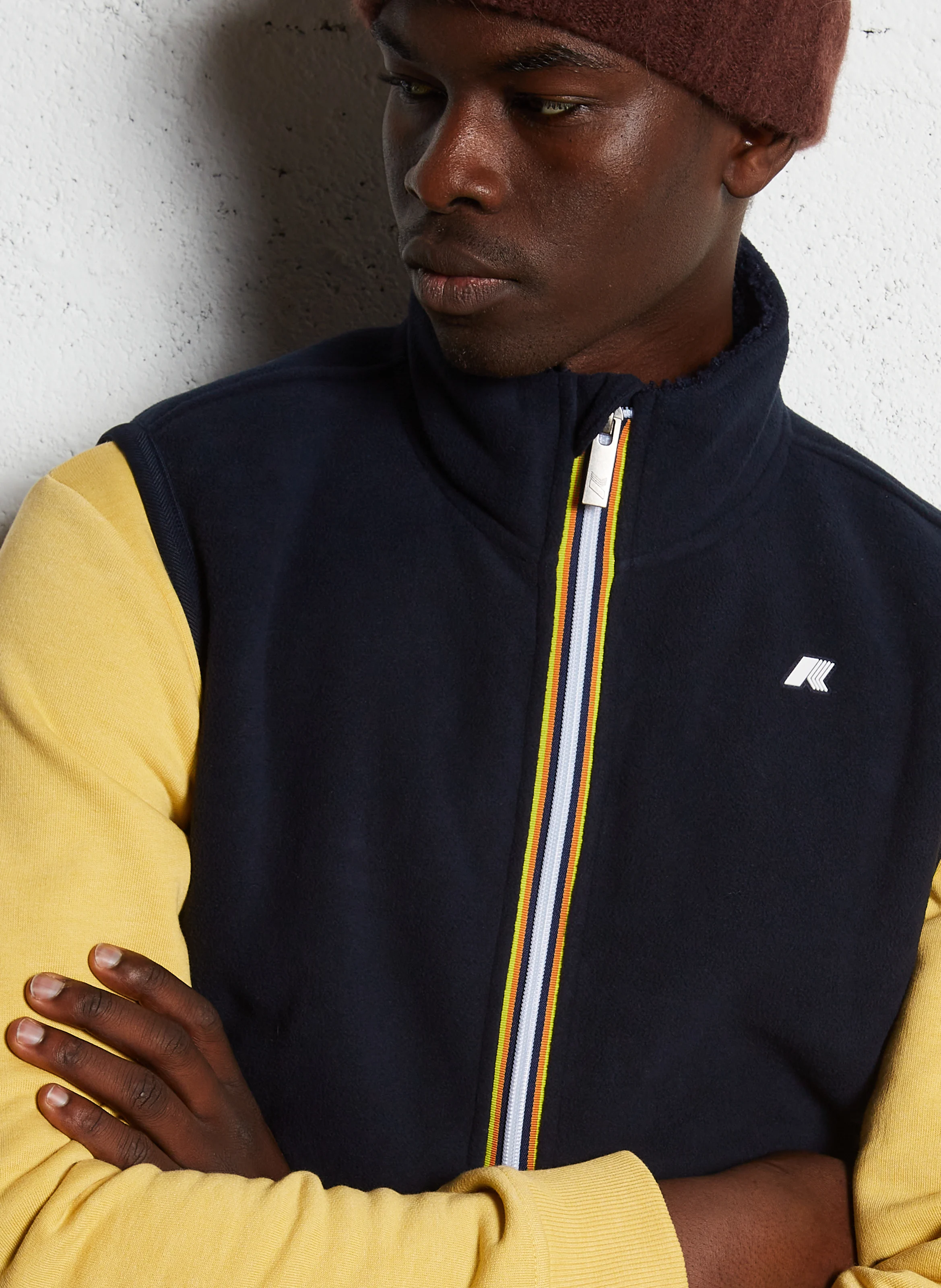 YANNICK SHERPA POLAR - Gilet col montant| Bleu