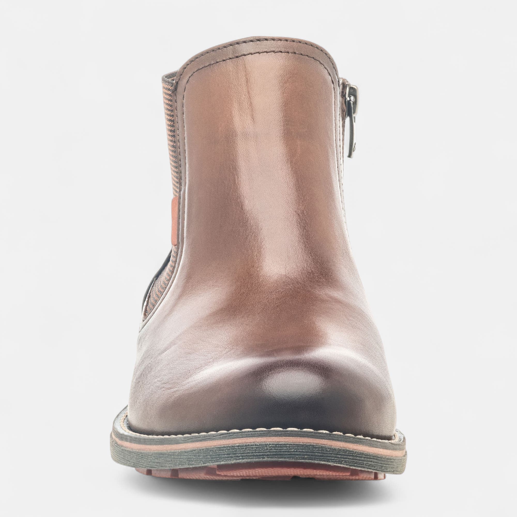 Boots chelsea Homme en cuir cognac