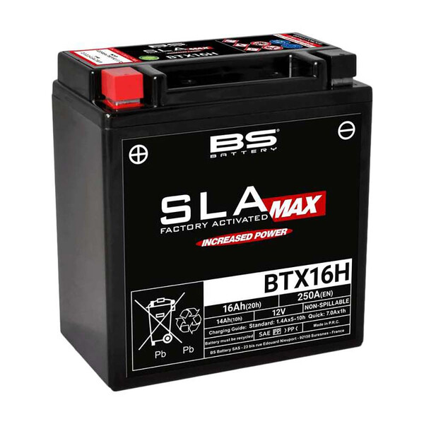 BS Battery - Batterie BTX16H SLA Max