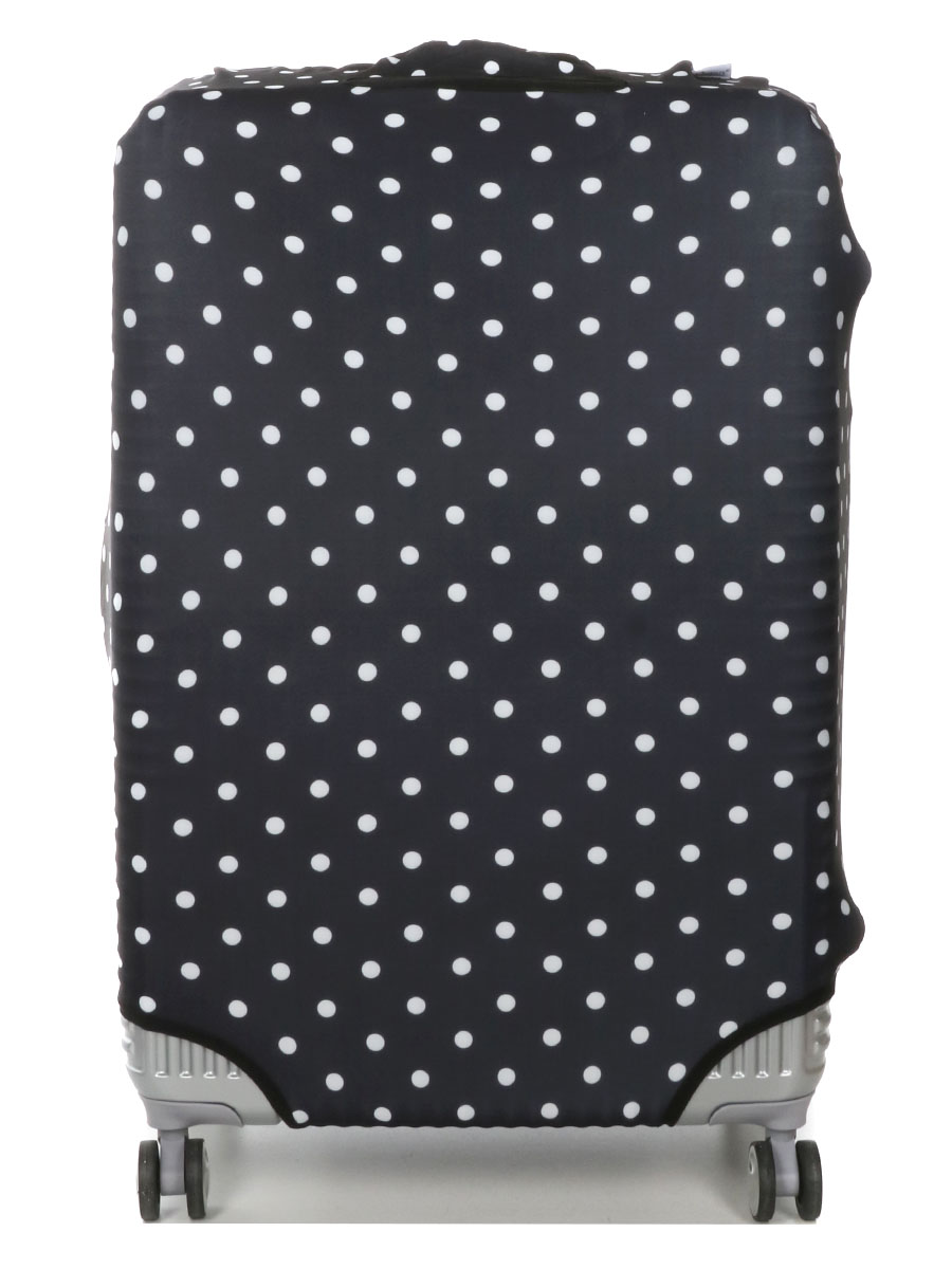 Housse de valise Periea Black with White Dots L
