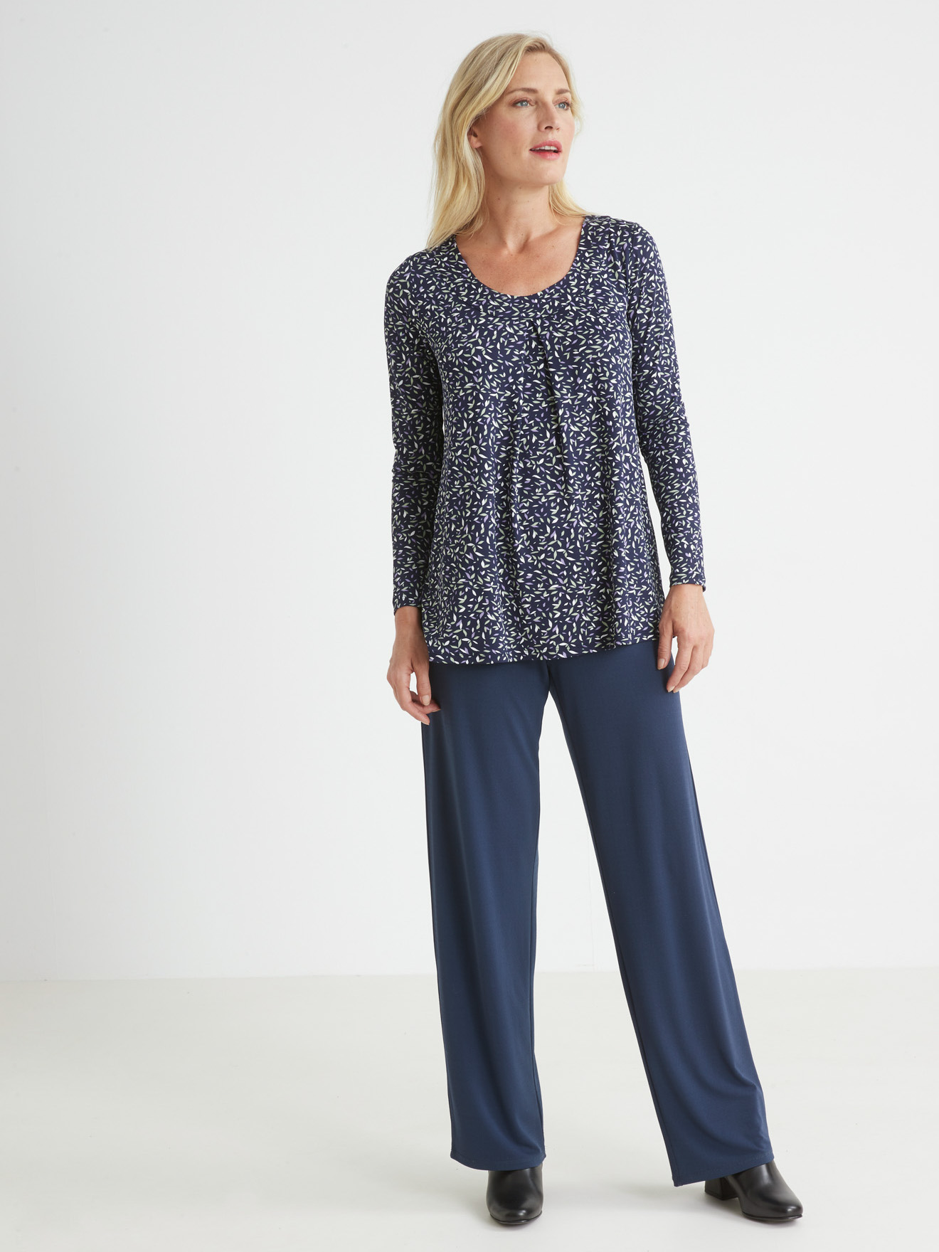 Tee-shirt tunique, manches longues