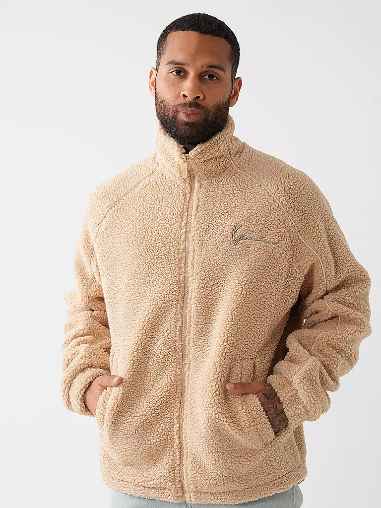 KARL KANI Fleecejacke  beige