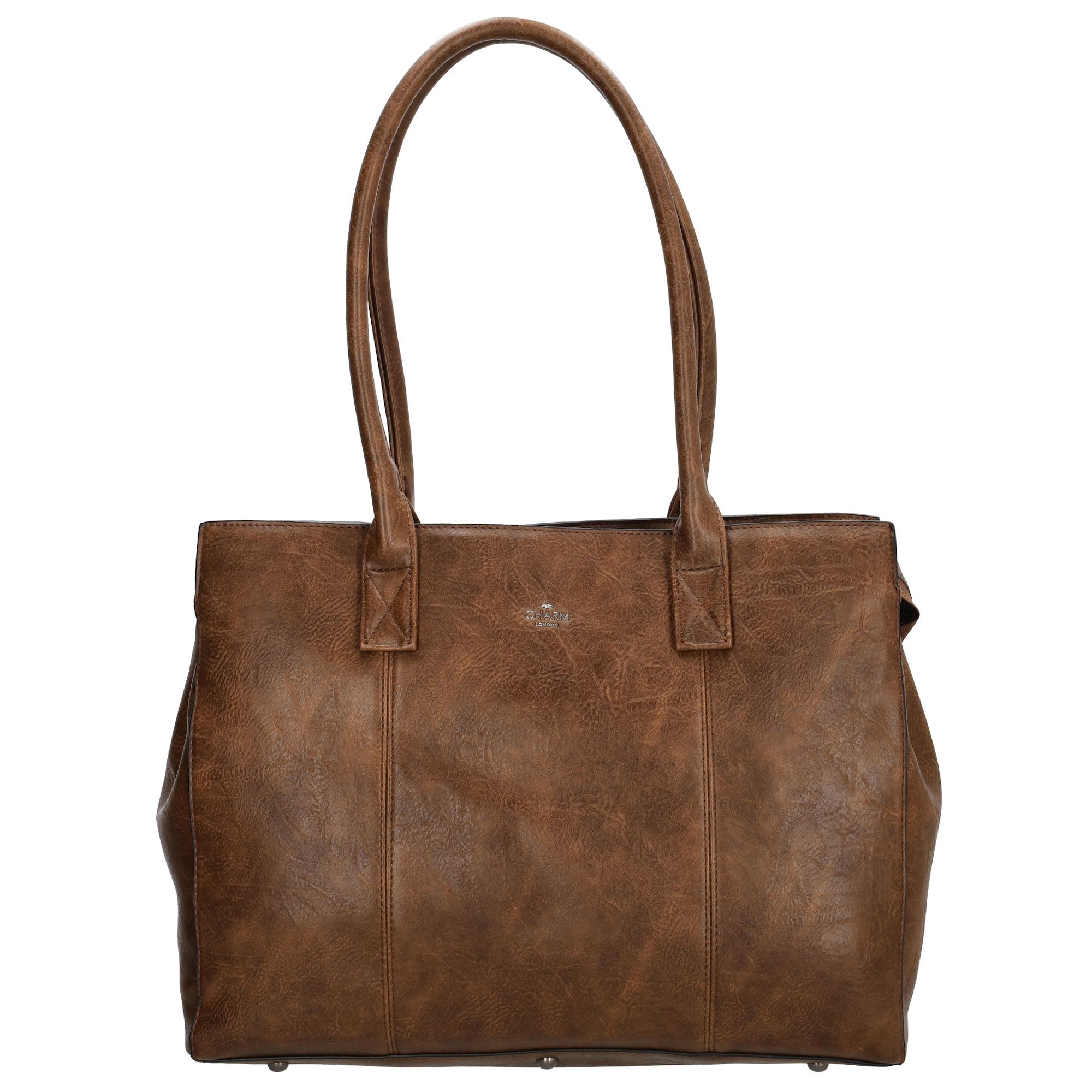 Charm London Dow Gate Shopper 15,6 inch Middenbruin