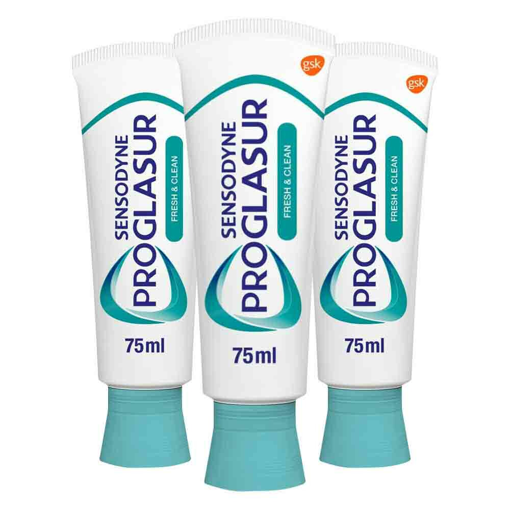3x Sensodyne Tandpasta ProGlasur Multi-Action Clean75 ml