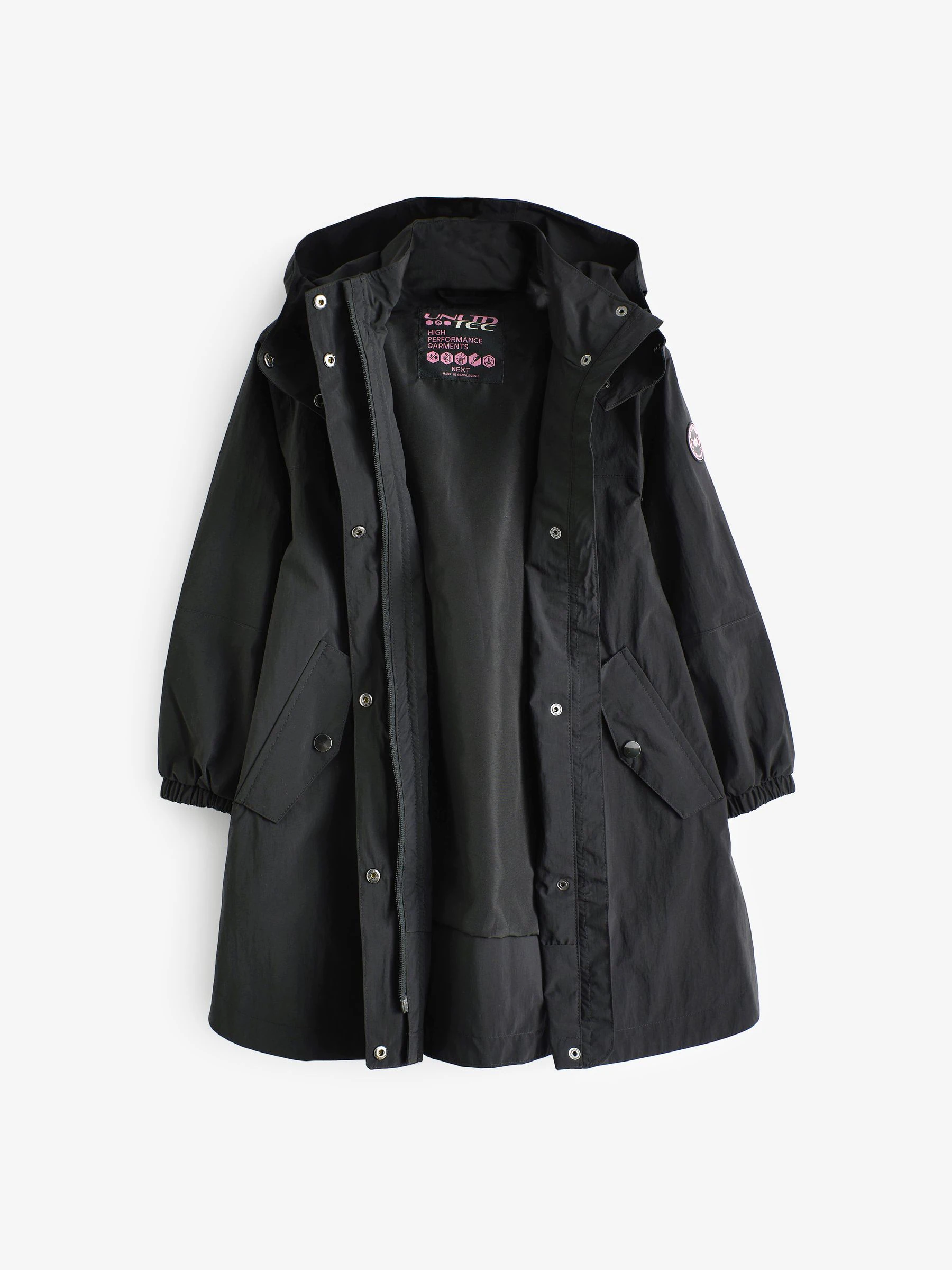 Zwart - Waterdichte Cagoule-jas (5-16jaar)
