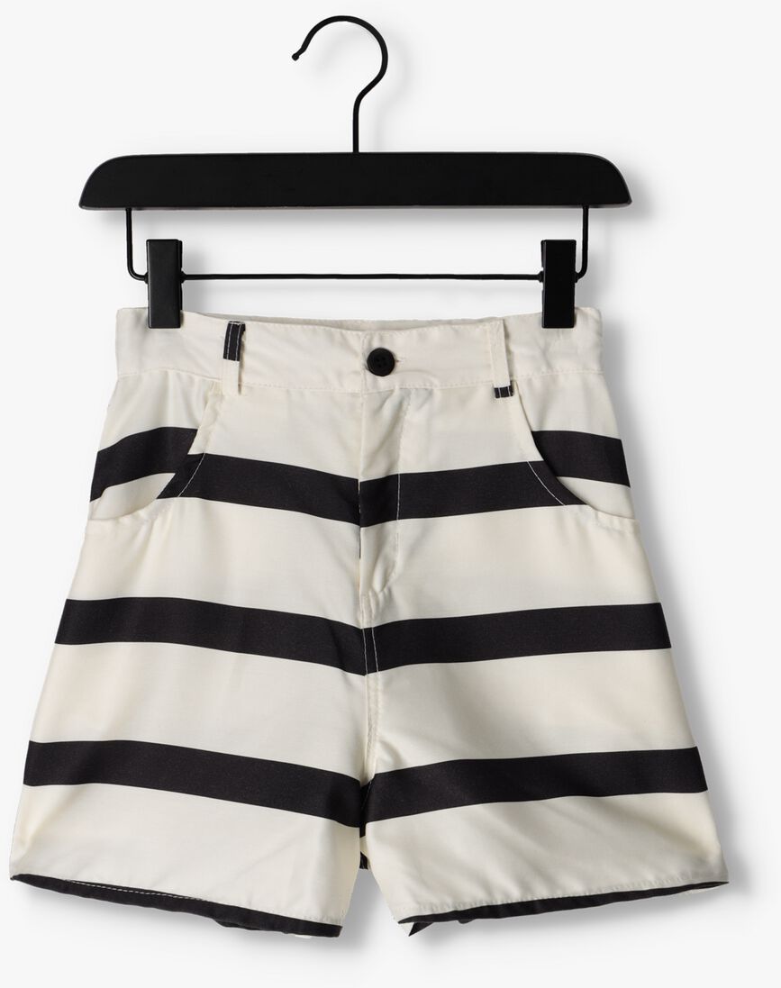 CARLIJNQ witte carlijnq shorts stripes black - loose fit shorts