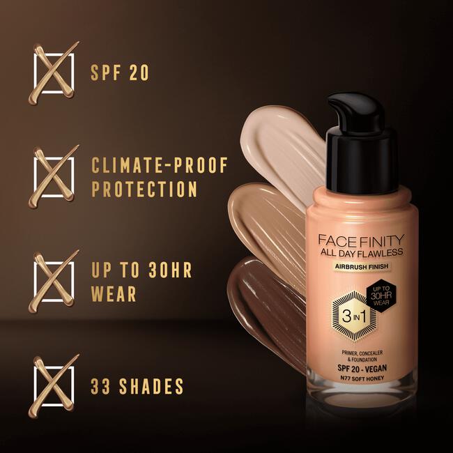 Max Factor Facefinity Foundation Soft Honey/N77 30 ML