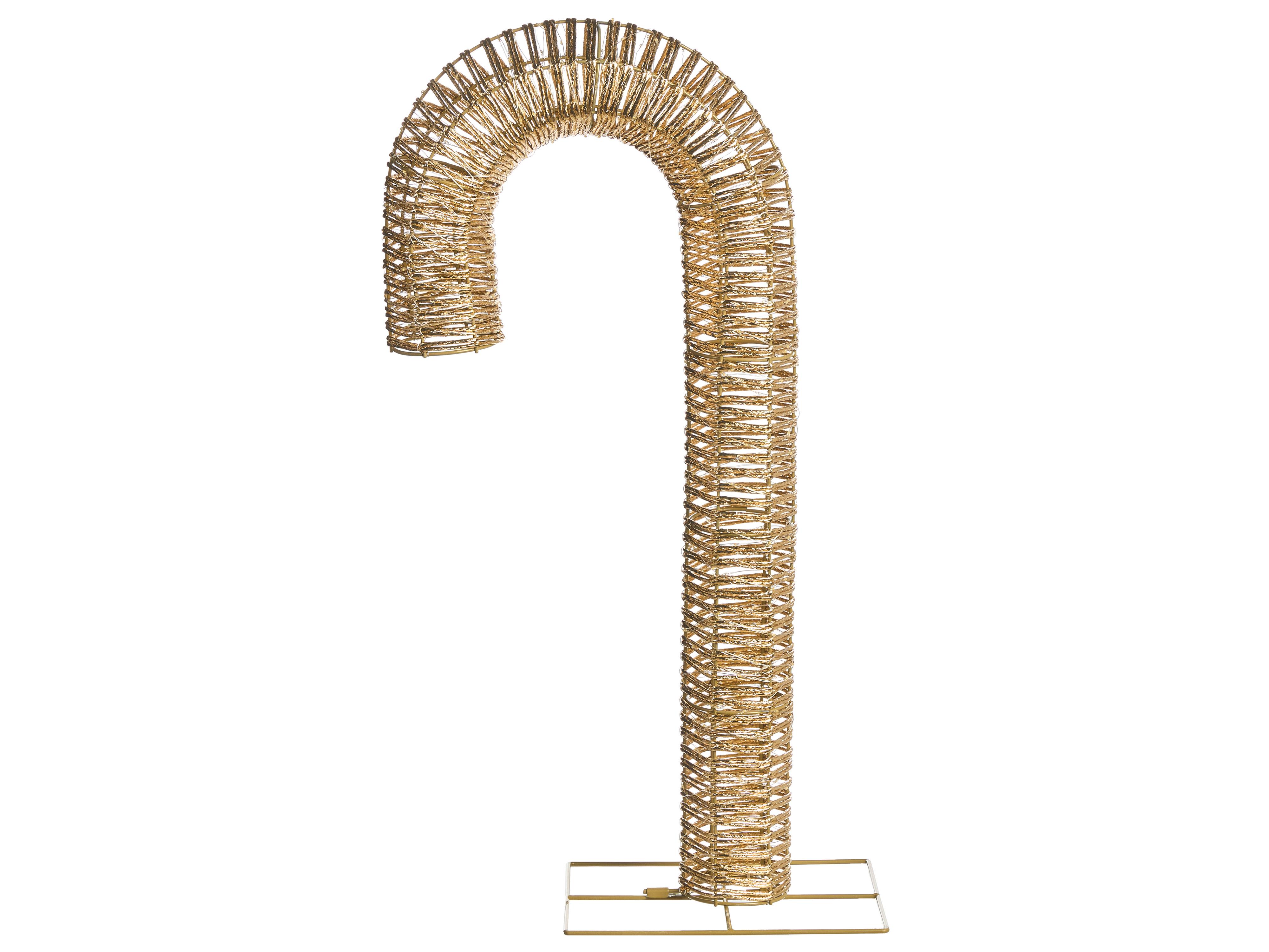 Buitendecoratie LED HOLMAVIK Zuurstok 74 cm Goud