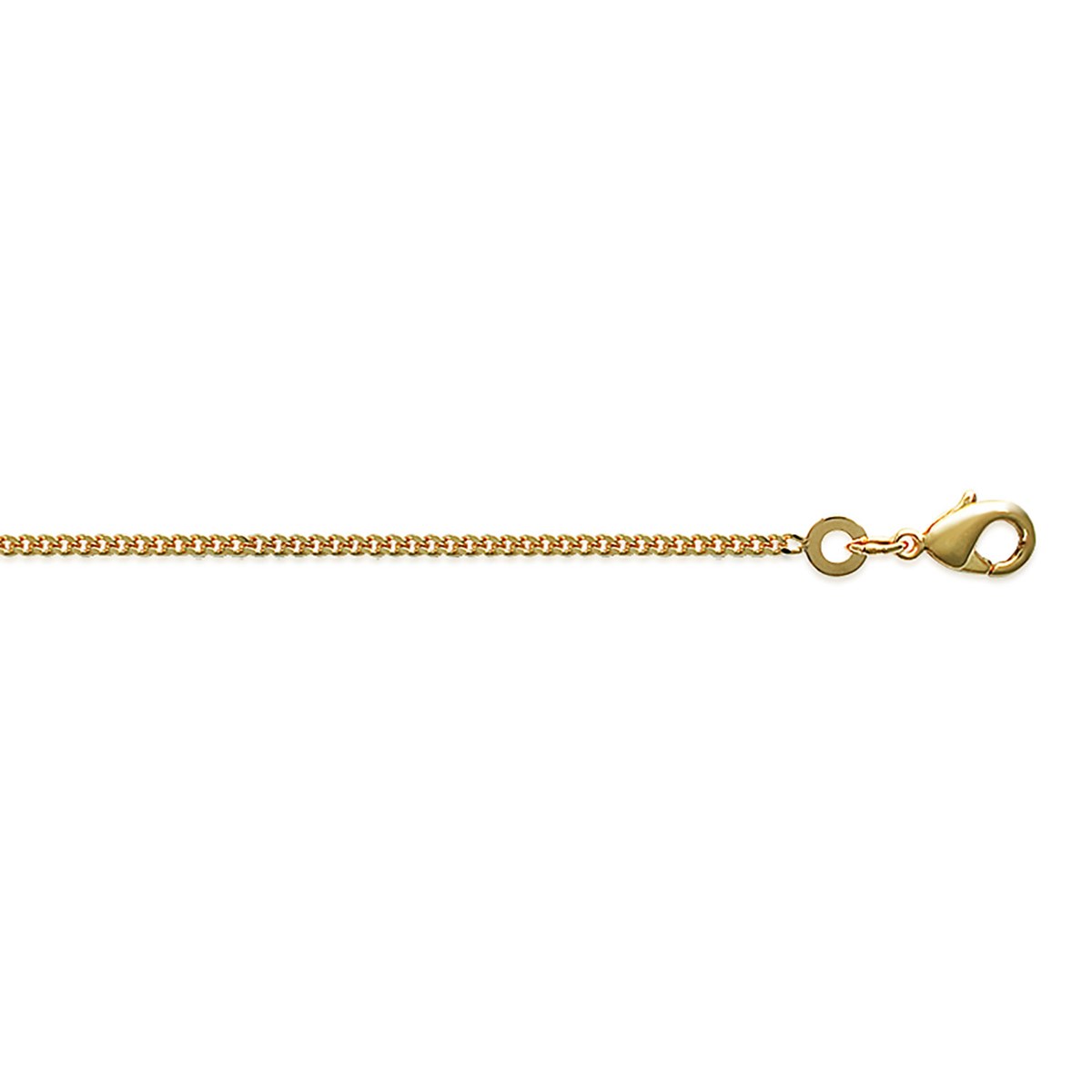 Chaîne maille forçat plaqué or 750/1000 42cm