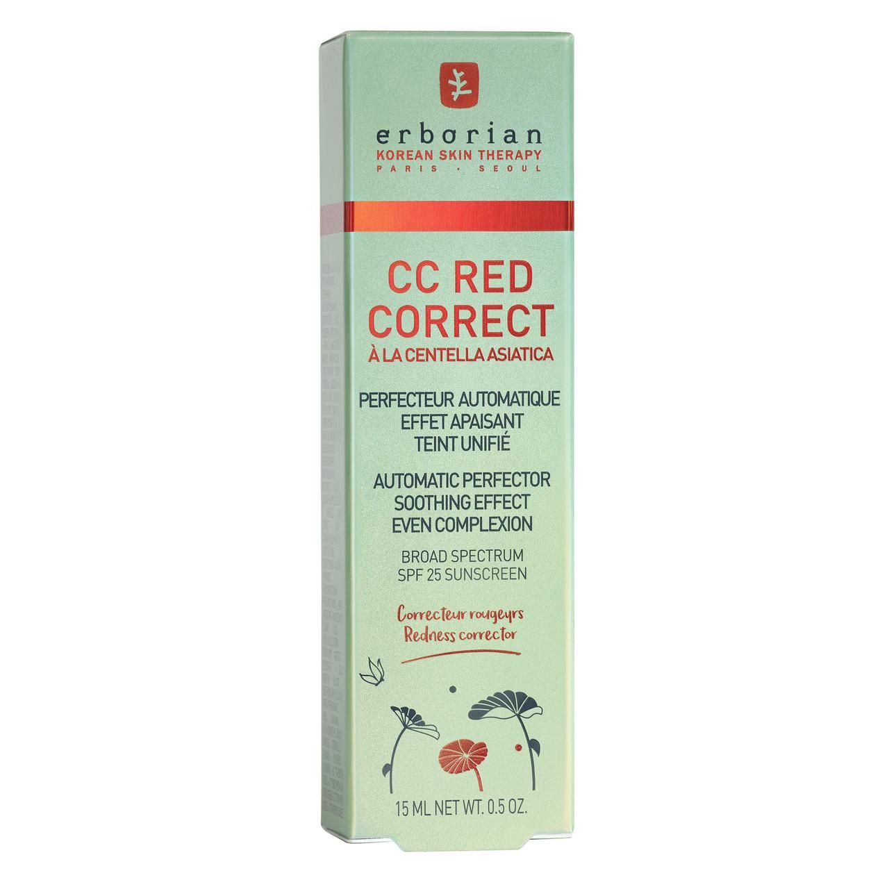 Erborian Korean Skin Therapy Paris Seoul CC Red Correct