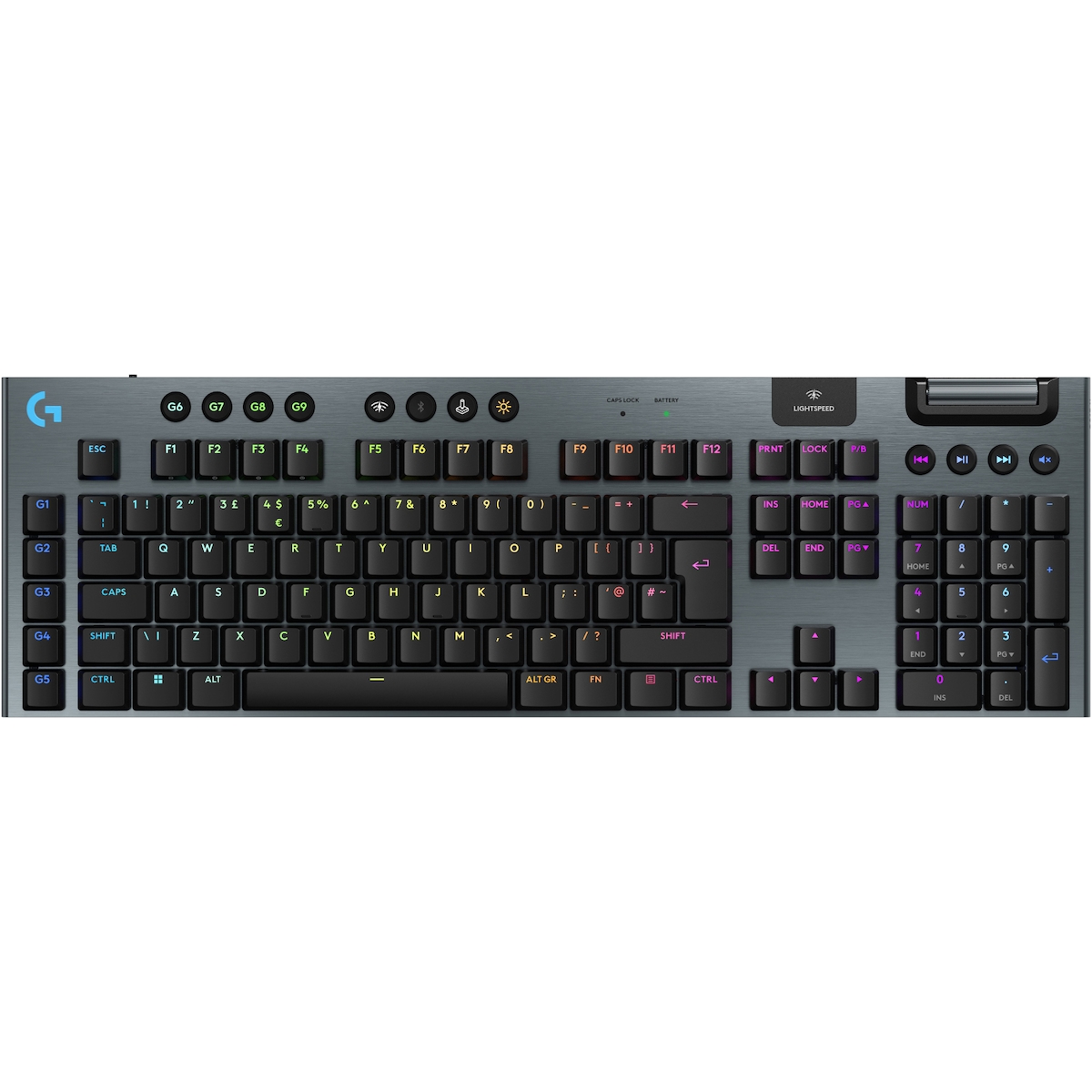 Logitech G915 X Lightspeed Wireless Clicky gamingtastatur (sort)