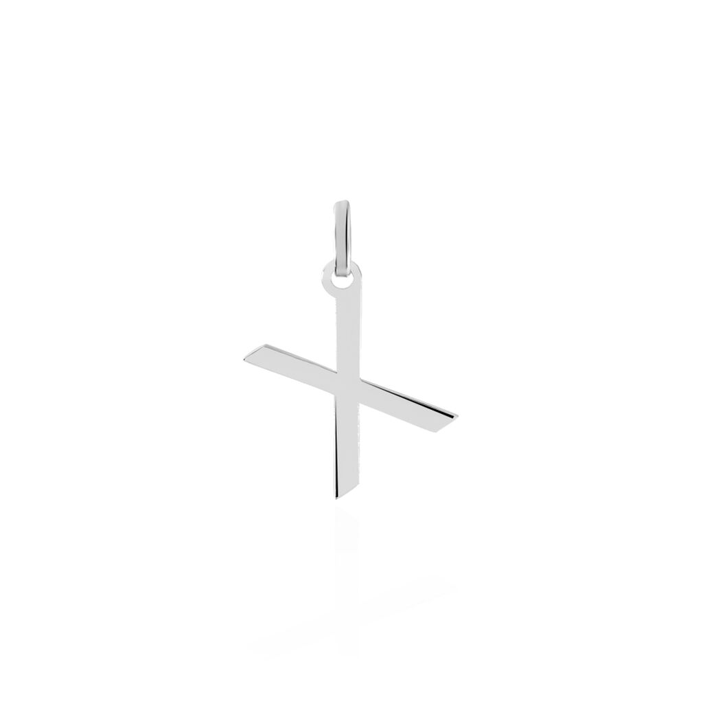 Pendentif Ionia Lettre Or Blanc