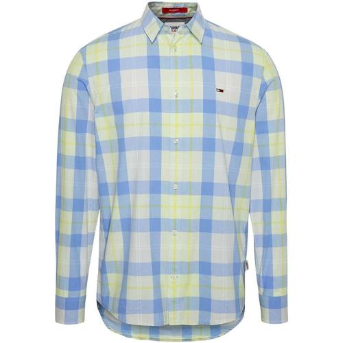 Tommy Jeans - TJM CLSC ESSENTIAL CHECK SHIRT Amarillo