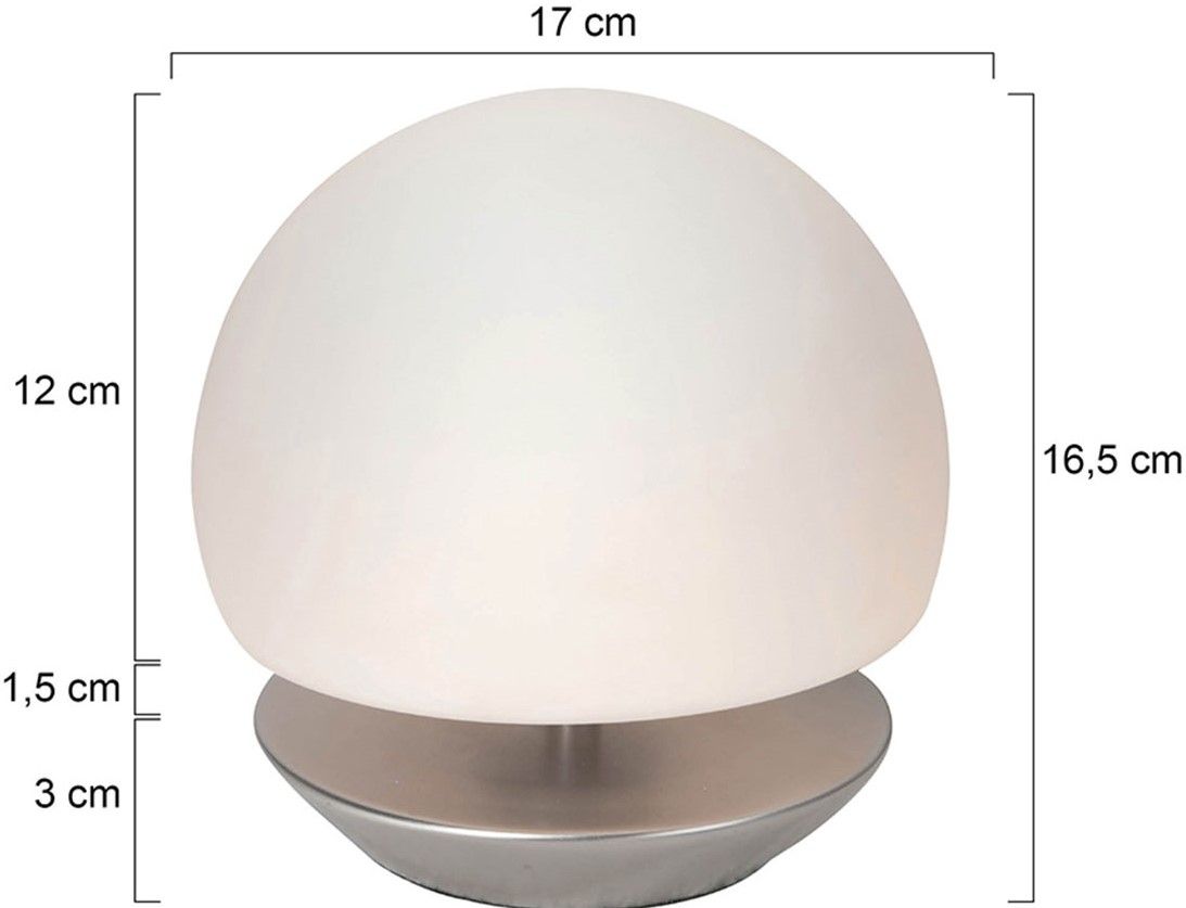Tafellamp 7932ST Ancilla ⌀17  x H16.5 cm