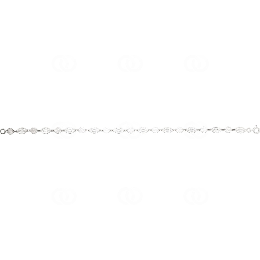 Armband 925 Silber rhodiniert 19cm