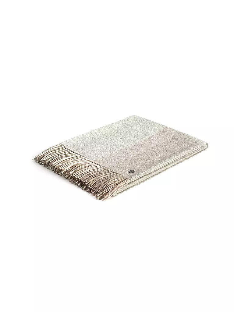 WEICH COUTURE ALPACA Edelhaardecke BORREA 130x180cm Ecru camel