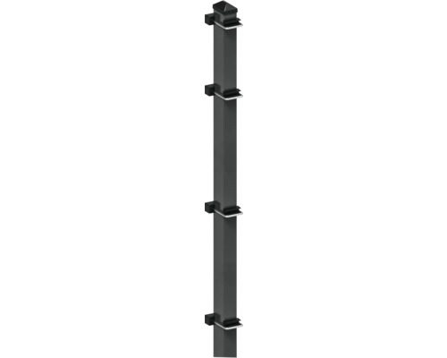 Schuttingpaal Bläser 6 x 4 x 140 cm gegalvaniseerd antraciet