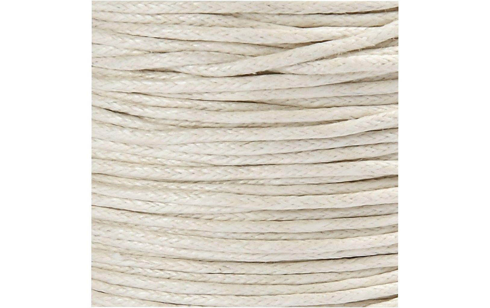 Baumwollband 1 mm gewachstBaumwollband