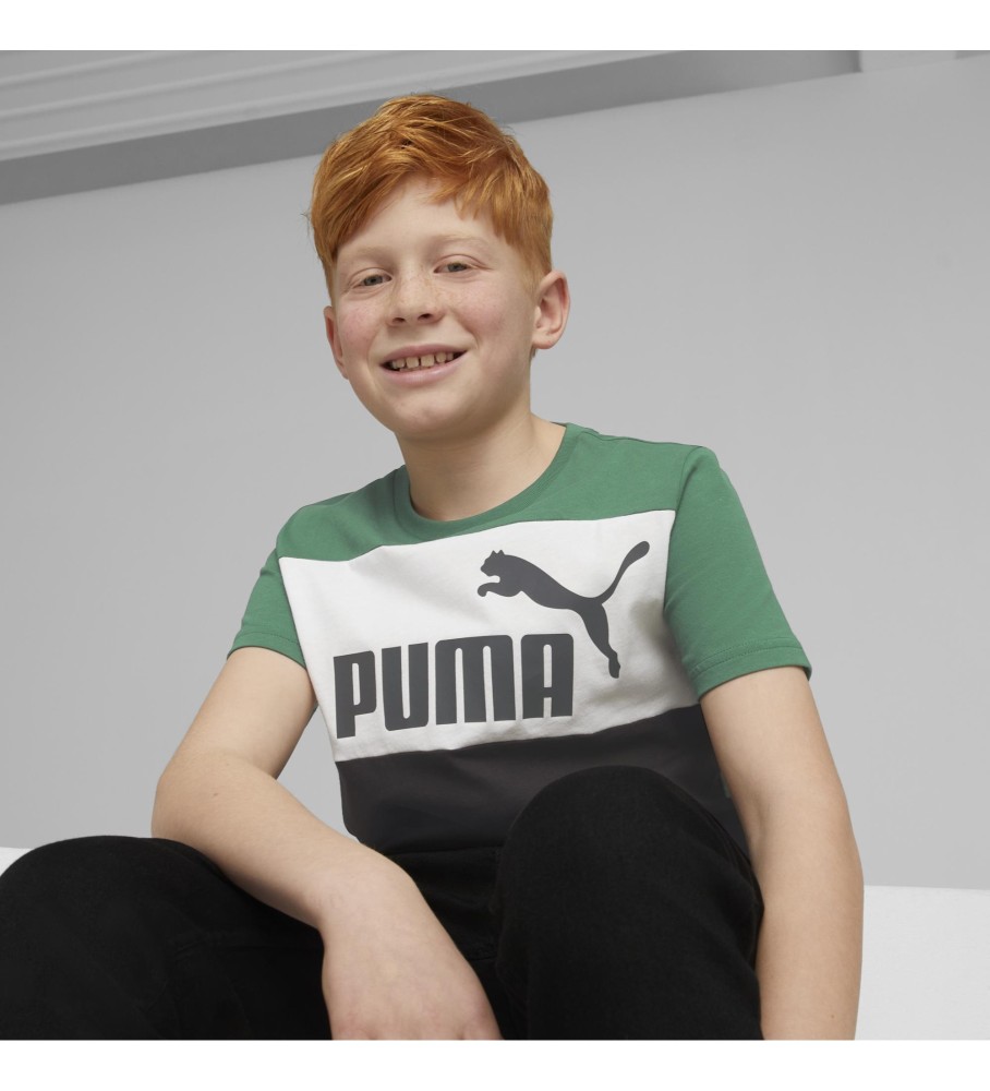 Puma Camiseta Essential Colour Blocked verde, negro