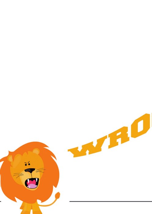 WK kaart met oranje leeuw