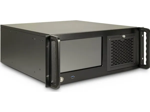 Inter-Tech IPC 4U-4460TFT - Rack-monterbar - udvidet ATX - ingen strømforsyning (ATX / PS/2) - USB