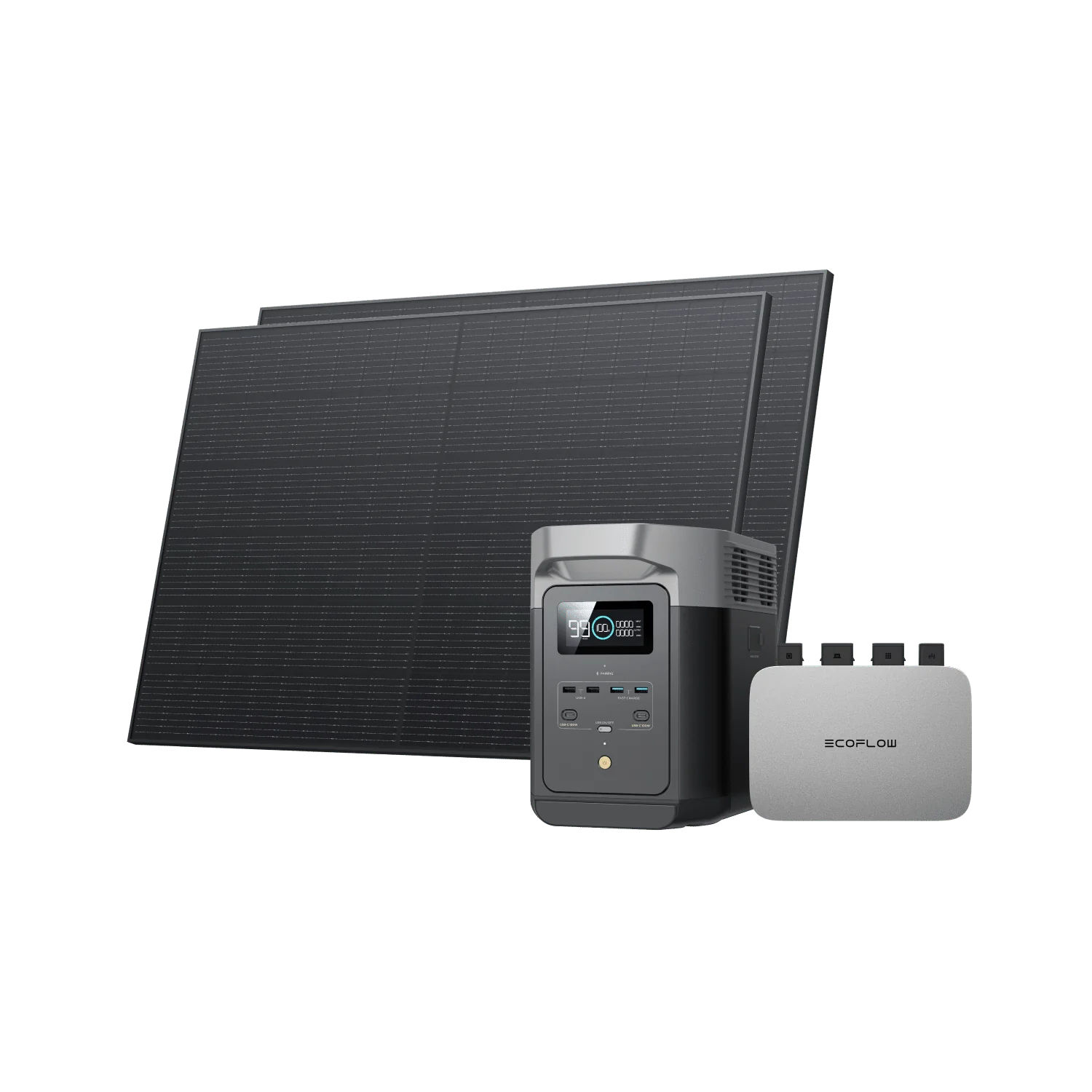 EcoFlow PowerStream Balkonkraftwerk mit 1 kWh Speicher 800W - DELTA 2