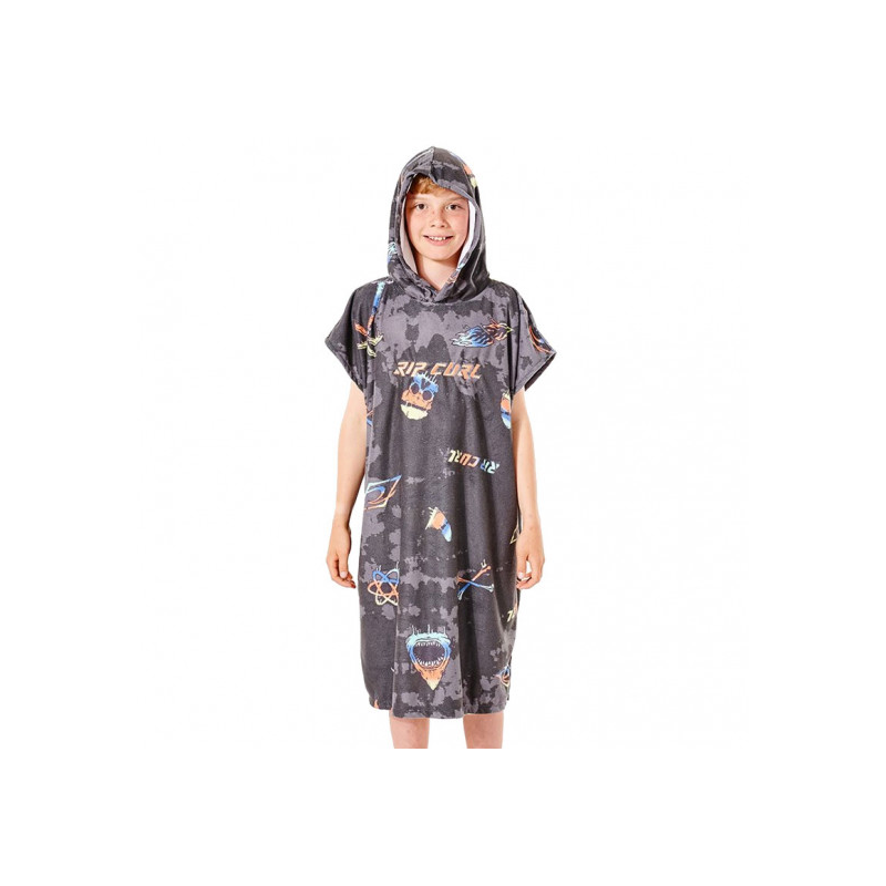 PONCHO RIP CURL ENFANT PRINT WASHED BLACK M/L