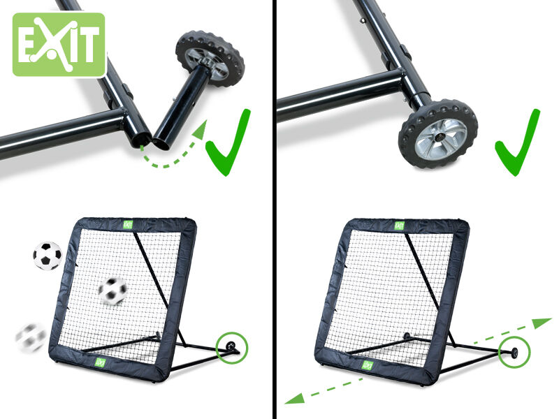 EXIT Kickback - Rebounder - Zwart - Metaal - XL