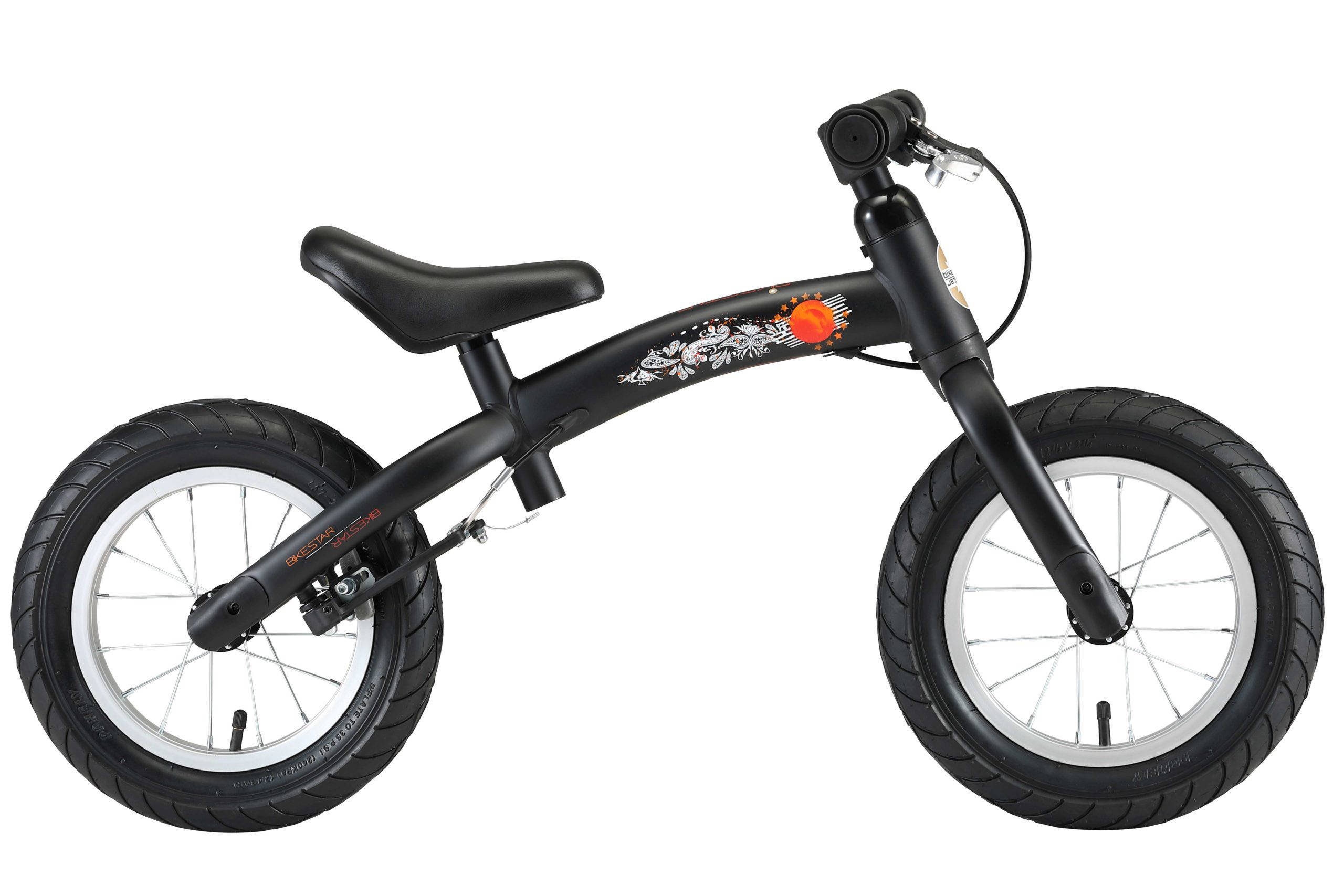 BikeStar Sport, meegroei loopfiets, 12 inch, zwart