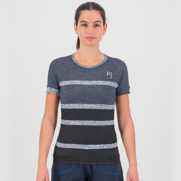 Maillot VTT KARPOS VERVE W TEE BLACK/OMBRE BLUE
