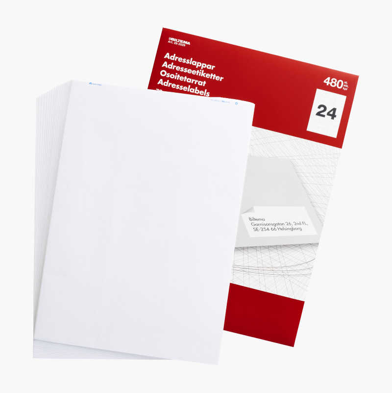 Adresseetiketter, 480 stk