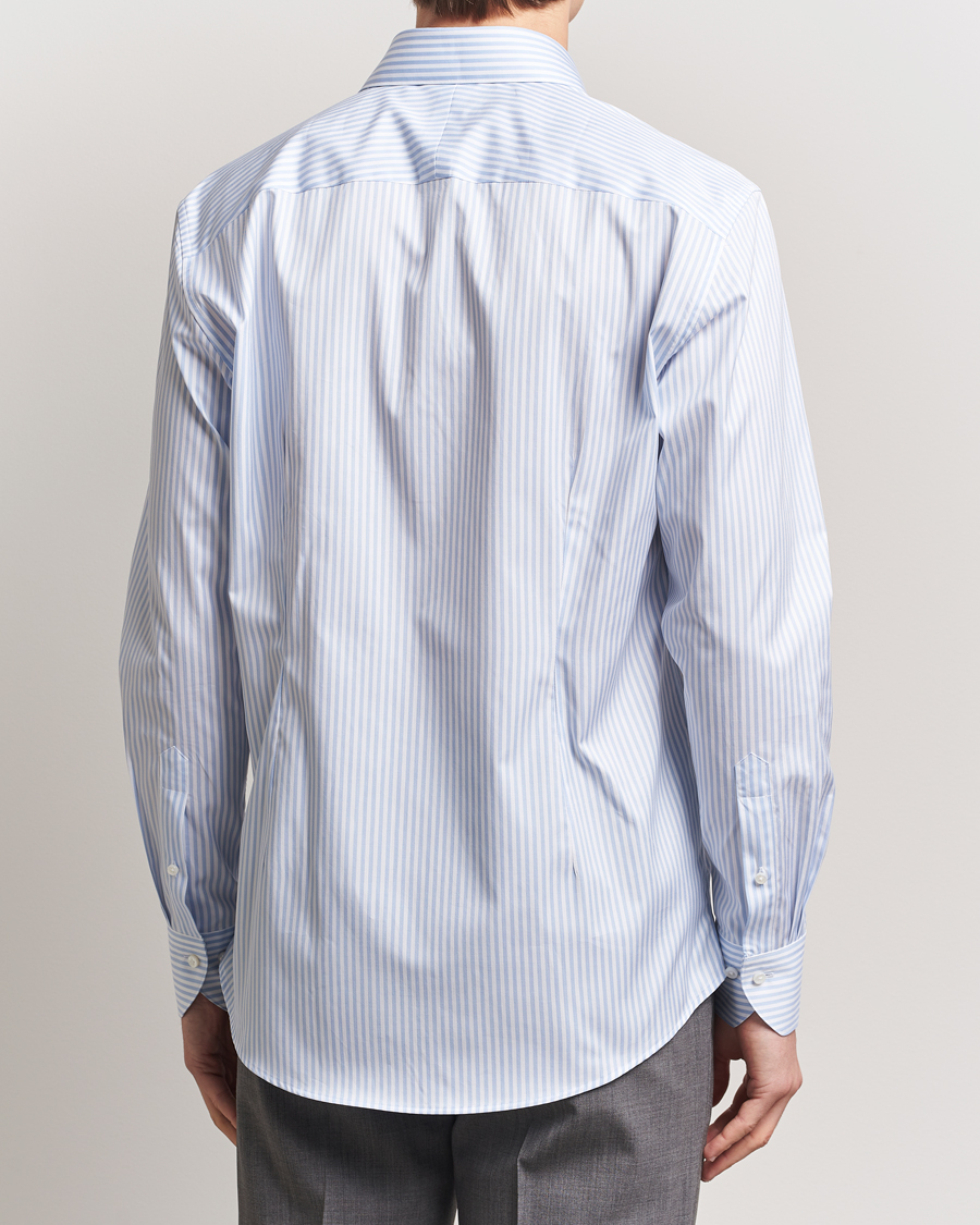 Stenströms 1899 Striped Cotton Twill Shirt Blue/White