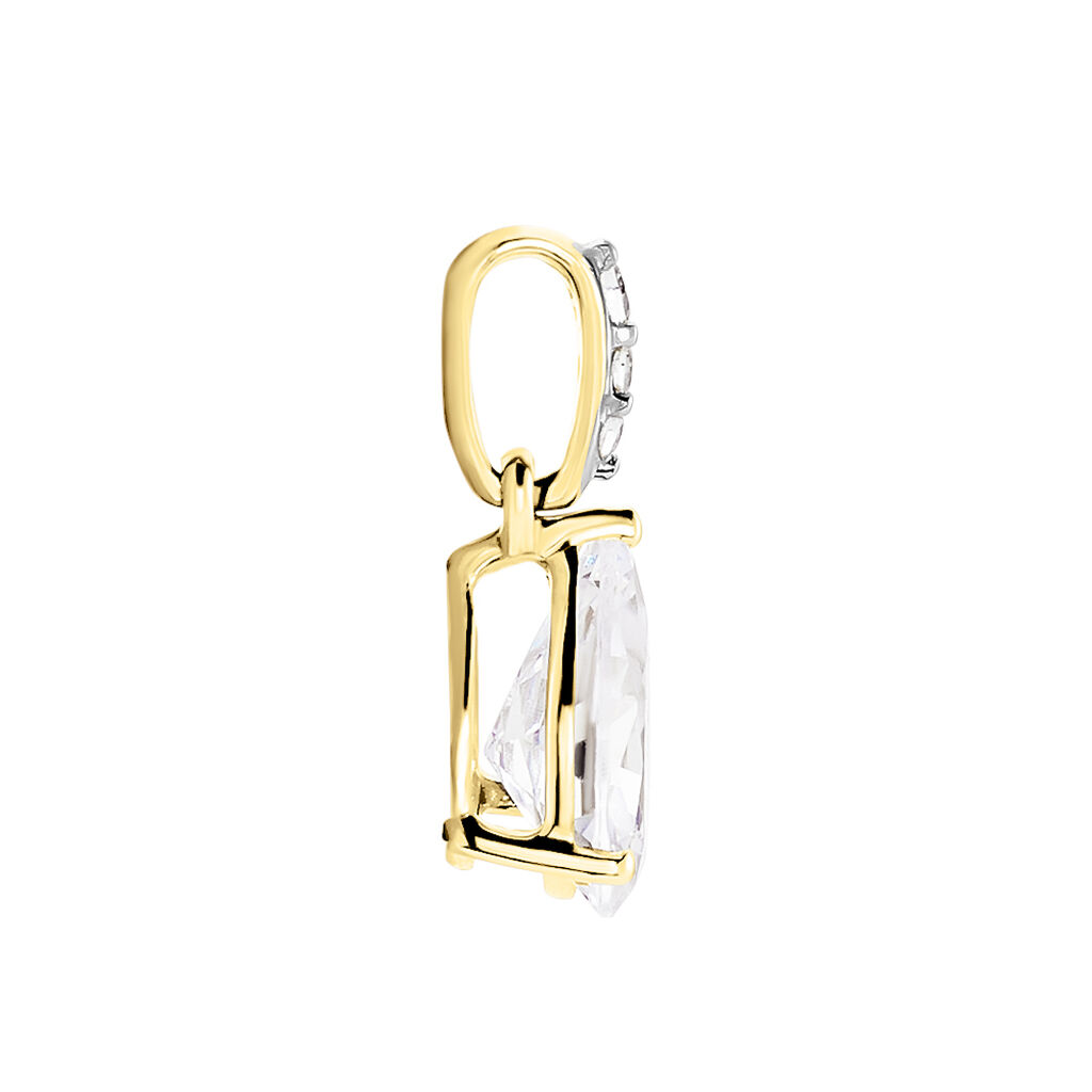 Pendentif Gorgel Or Jaune Oxyde De Zirconium