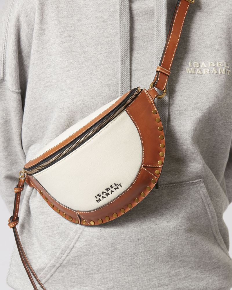 SAC BANANE EN CUIR ET COTON SKANO