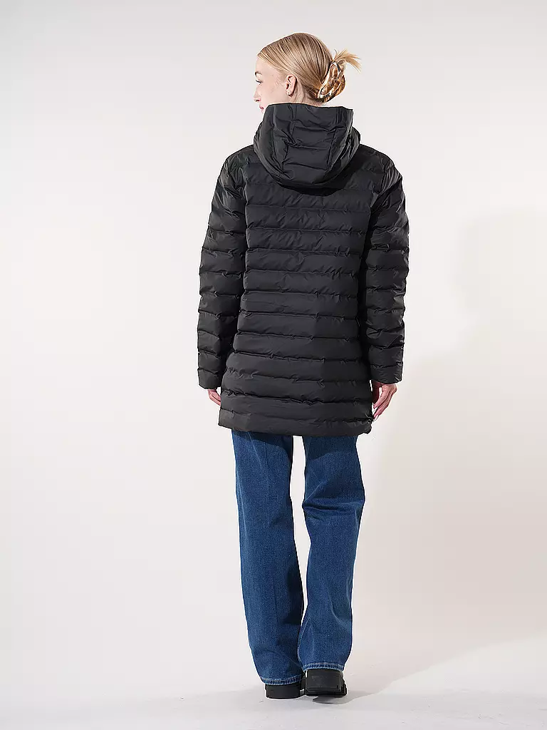 RAINS Steppjacke LOHJA LONG PUFFER JACKET  schwarz