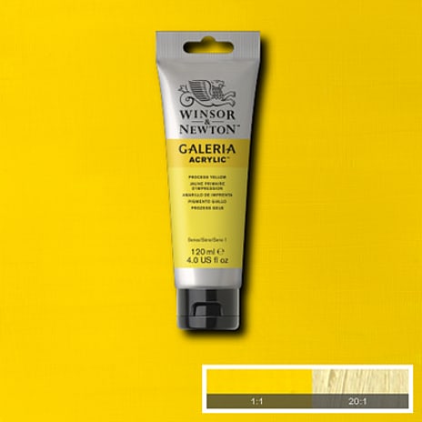 Galeria akrylmaling 120 ml - Process Yellow