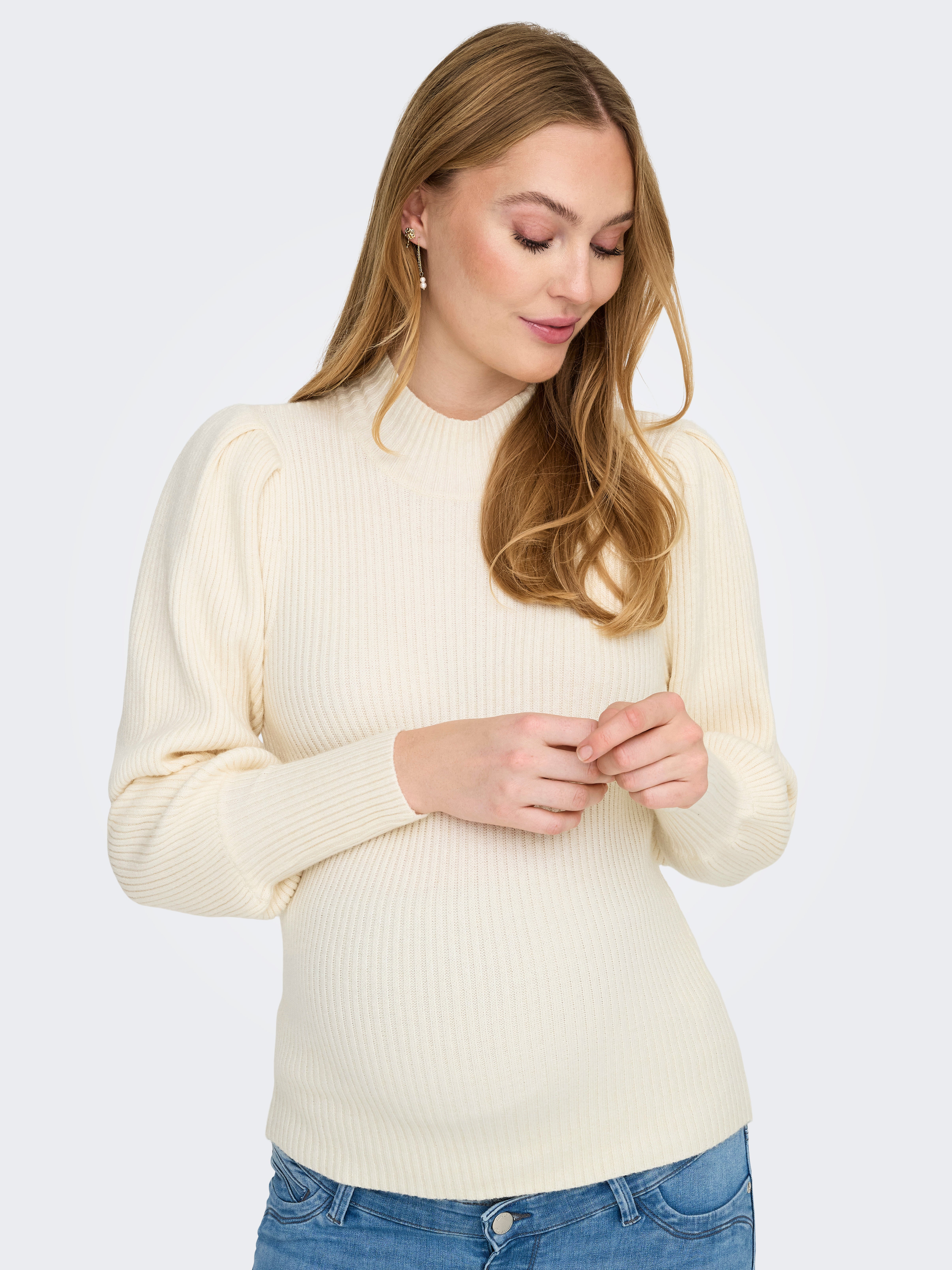OLMKATIA Strickpullover Whitecap Gray