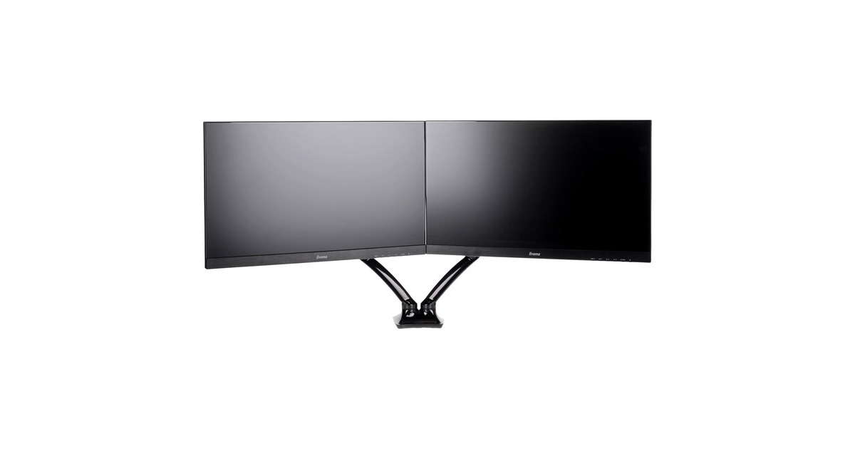 iiyamaDubbele gasveer monitorarm DS3002C-B1  (Zwart)