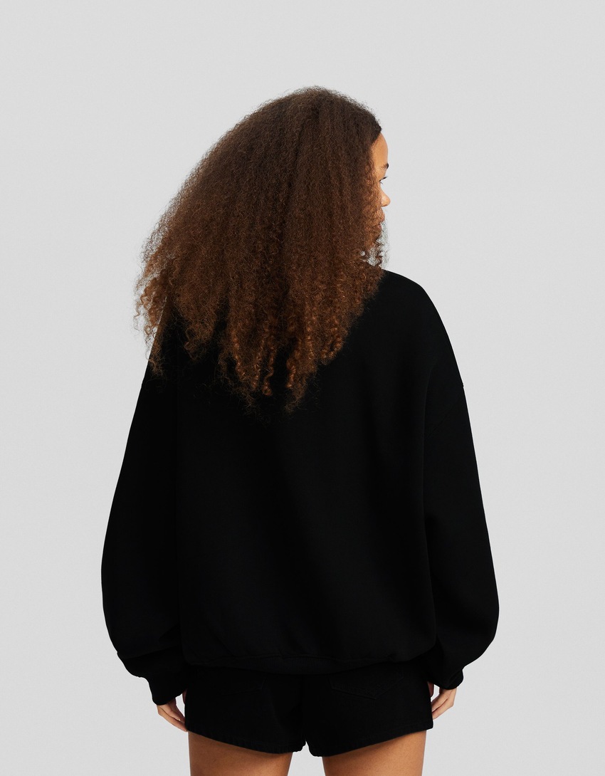 Moletom estampado oversized