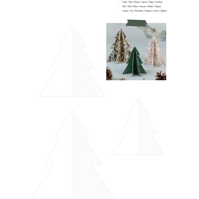 PAPIERS IMPRIMÉS, Bloc de 20 feuilles à motifs 160g/m2 au format A4 (21x29,7cm) + 1 idée créative - Noël cosy - Multicolore