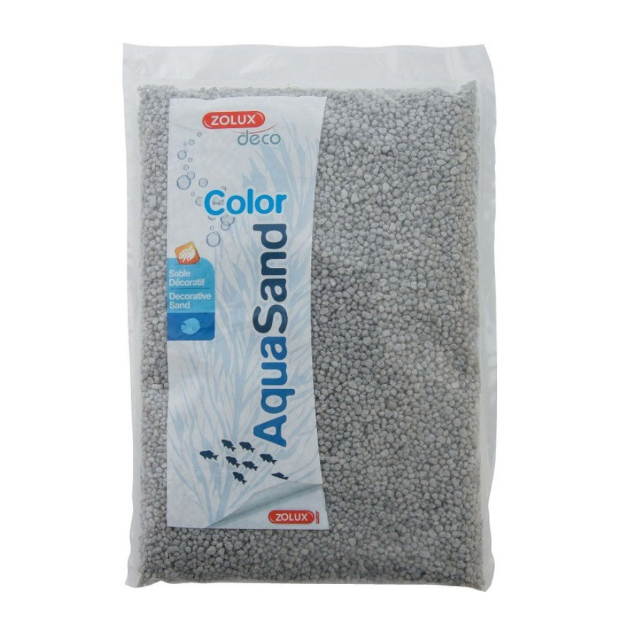 Cascalho Zolux Aquasand Cinza Flint para Aquários