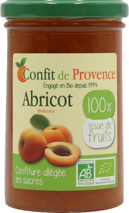 Confit de Provence Fruchtaufstrich<br>290 g, Glas, Aprikose ohne Zuckerzusatz